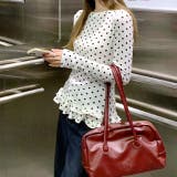 裾フリルドットプリントロンT/長袖Tシャツ | SHEENA | 詳細画像5