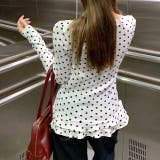 裾フリルドットプリントロンT/長袖Tシャツ | SHEENA | 詳細画像6