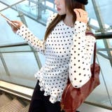 裾フリルドットプリントロンT/長袖Tシャツ | SHEENA | 詳細画像8