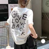 レタリングバックプリントオーバーサイズTシャツ | SHEENA | 詳細画像1