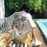 レタリングバックプリントオーバーサイズTシャツ | SHEENA | 詳細画像11