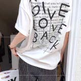 ホワイト | レタリングバックプリントオーバーサイズTシャツ | SHEENA