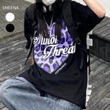 レオパードハートロゴプリントオーバーサイズTシャツ | SHEENA  | 詳細画像1 