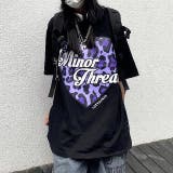 レオパードハートロゴプリントオーバーサイズTシャツ | SHEENA  | 詳細画像2 