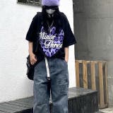 レオパードハートロゴプリントオーバーサイズTシャツ | SHEENA  | 詳細画像5 