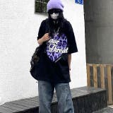 レオパードハートロゴプリントオーバーサイズTシャツ | SHEENA  | 詳細画像6 