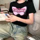 バタフライロゴプリントショート丈Tシャツ | SHEENA | 詳細画像10