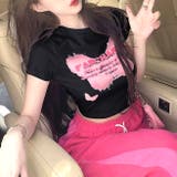 バタフライロゴプリントショート丈Tシャツ | SHEENA | 詳細画像12