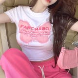 バタフライロゴプリントショート丈Tシャツ | SHEENA | 詳細画像24