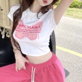 バタフライロゴプリントショート丈Tシャツ | SHEENA | 詳細画像27