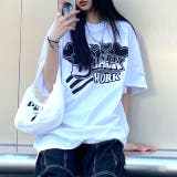BLACK WORKロゴプリントオーバーサイズTシャツ | SHEENA | 詳細画像16