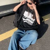BLACK WORKロゴプリントオーバーサイズTシャツ | SHEENA | 詳細画像3