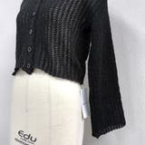 ゆったりスリーブ透かし編みニットカーディガン | SHEENA  | 詳細画像10 