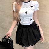 サイドドロストドットリボンTシャツ | SHEENA | 詳細画像4