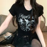 レースフリルイレヘムプリントTシャツ | SHEENA | 詳細画像24