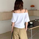 オフショルナンバリングロゴTシャツ | SHEENA | 詳細画像16