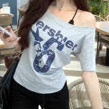 オフショルナンバリングロゴTシャツ | SHEENA | 詳細画像24