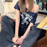 オフショルナンバリングロゴTシャツ | SHEENA | 詳細画像7