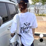 Burn OutロゴオーバーサイズTシャツ | SHEENA | 詳細画像1