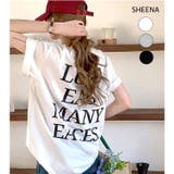 バックメッセージロゴオーバーサイズＴシャツ | SHEENA  | 詳細画像1 