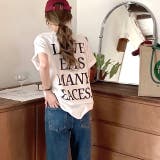 バックメッセージロゴオーバーサイズＴシャツ | SHEENA  | 詳細画像2 