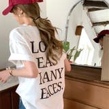 バックメッセージロゴオーバーサイズＴシャツ | SHEENA  | 詳細画像3 