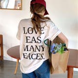 バックメッセージロゴオーバーサイズＴシャツ | SHEENA  | 詳細画像5 