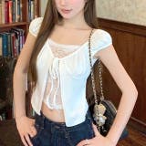レースレイヤード風リボンギャザートップス | SHEENA | 詳細画像11