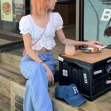 パフスリーブギャザーフリルショート丈トップス | SHEENA  | 詳細画像14 