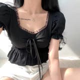 パフスリーブギャザーフリルショート丈トップス | SHEENA  | 詳細画像27 
