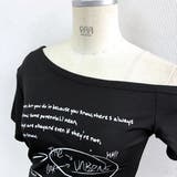 サイドギャザーワンショルレタリングプリントTシャツ | SHEENA | 詳細画像23