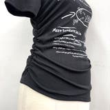 サイドギャザーワンショルレタリングプリントTシャツ | SHEENA | 詳細画像26