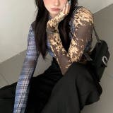 パッチワークデザインシアートップス | SHEENA  | 詳細画像7 