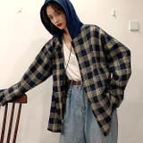 【秋冬新作】フード付きチェックシャツ | SHEENA | 詳細画像4