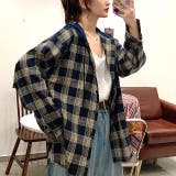 【秋冬新作】フード付きチェックシャツ | SHEENA | 詳細画像5