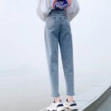 ハイウエストレイヤードデニムスリムパンツ 春 夏 | SHEENA  | 詳細画像4 