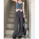 ウエスト折り返しデザインタックワイドパンツ 秋 冬 | SHEENA | 詳細画像20
