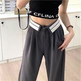 ウエスト折り返しデザインタックワイドパンツ 秋 冬 | SHEENA | 詳細画像23