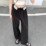 ウエスト折り返しデザインタックワイドパンツ 秋 冬 | SHEENA | 詳細画像7