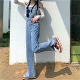 裾スリットデニムサロペット 春 夏 | SHEENA  | 詳細画像17 