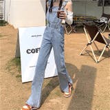 裾スリットデニムサロペット 春 夏 | SHEENA  | 詳細画像18 