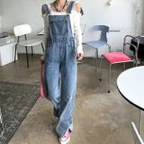 裾スリットデニムサロペット 春 夏 | SHEENA  | 詳細画像24 