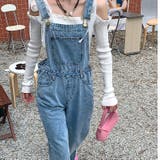 裾スリットデニムサロペット 春 夏 | SHEENA  | 詳細画像25 