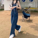 裾スリットデニムサロペット 春 夏 | SHEENA  | 詳細画像4 