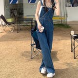 裾スリットデニムサロペット 春 夏 | SHEENA  | 詳細画像5 