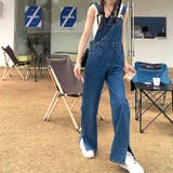 裾スリットデニムサロペット 春 夏 | SHEENA  | 詳細画像8 