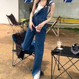 裾スリットデニムサロペット 春 夏 | SHEENA  | 詳細画像9 