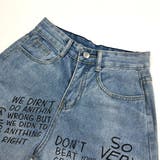 レタリングロゴプリントデニムパンツ 春 夏 | SHEENA | 詳細画像13