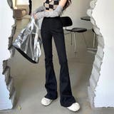 ストレッチデニムフレアパンツ 春 夏 | SHEENA  | 詳細画像71 