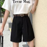 さらさら涼感生地タックショートパンツ 春 夏 | SHEENA | 詳細画像2